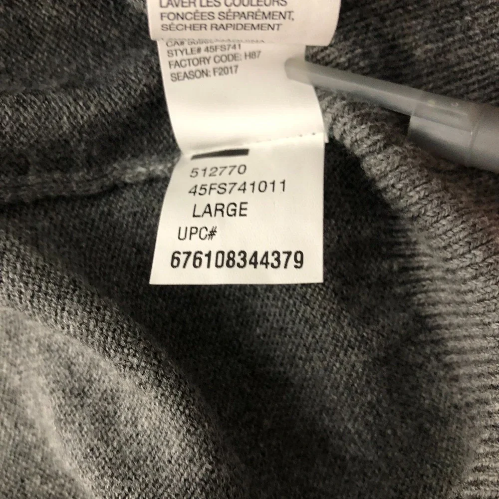 IZOD Sweater Vest‎ Men's Large Dark Gray Heritage Essentials Grandpacore NWT